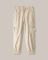 Jogger Cargo Cintura Elástica,BEIGE